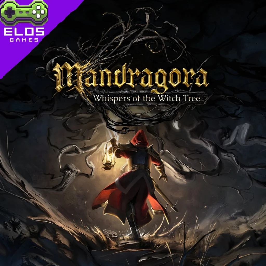 Guerreiro com lanterna em floresta sombria