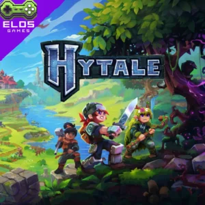 Arte promocional do jogo Hytale com heróis