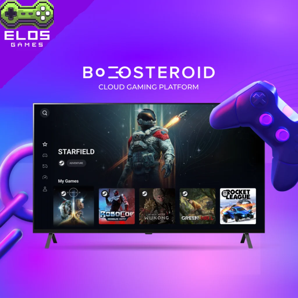 Plataforma Boosteroid de jogos na nuvem na TV