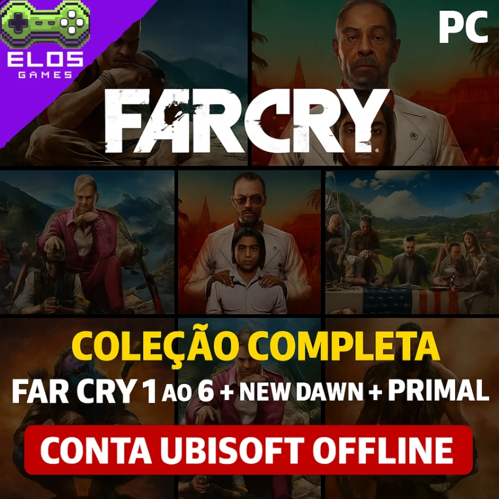coleção completa far cry pc ubisoft offline