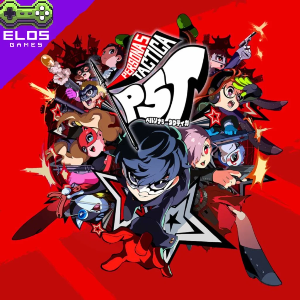 Arte promocional de Persona 5 Tactica com personagens