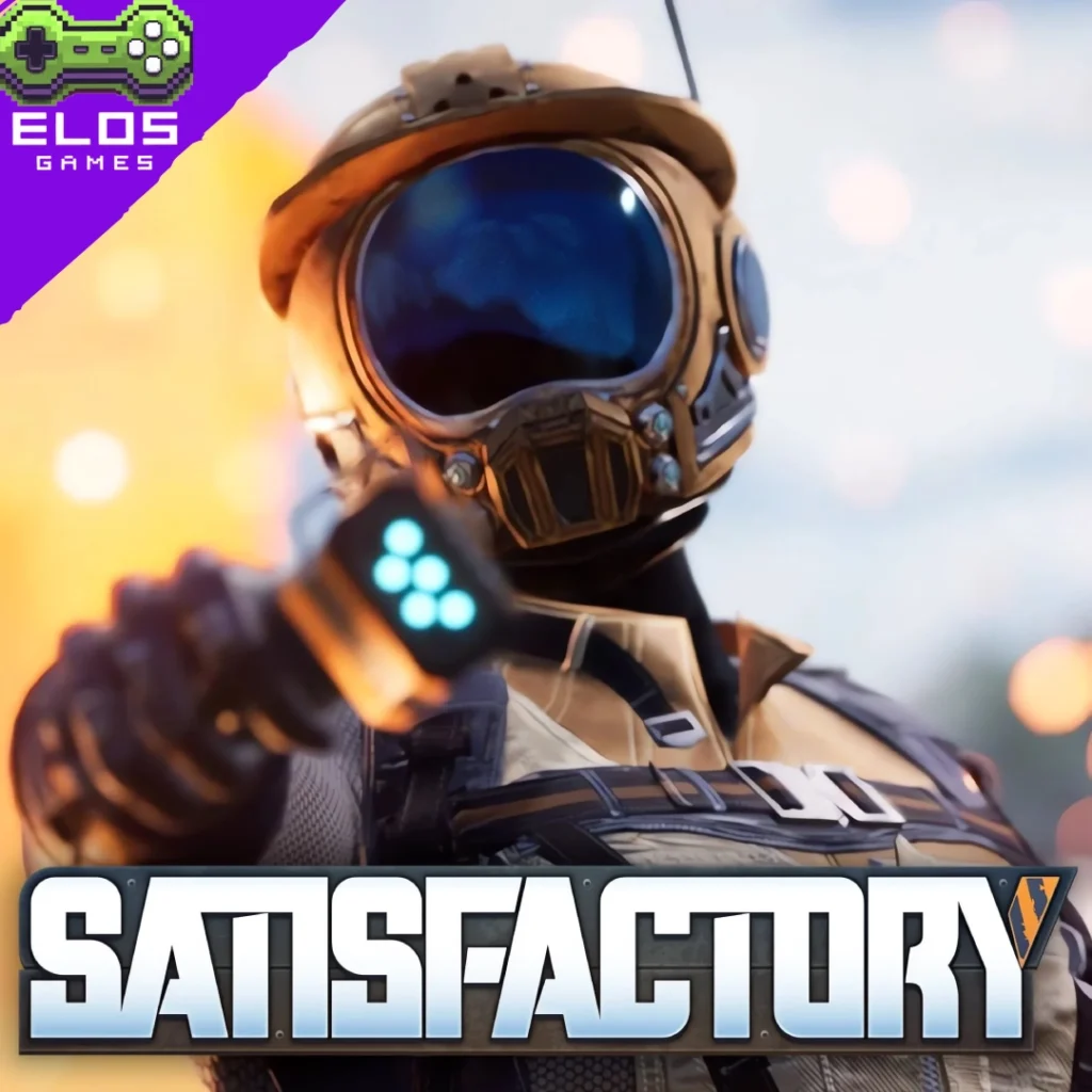 Personagem futurista com capacete apontando arma tecnológica