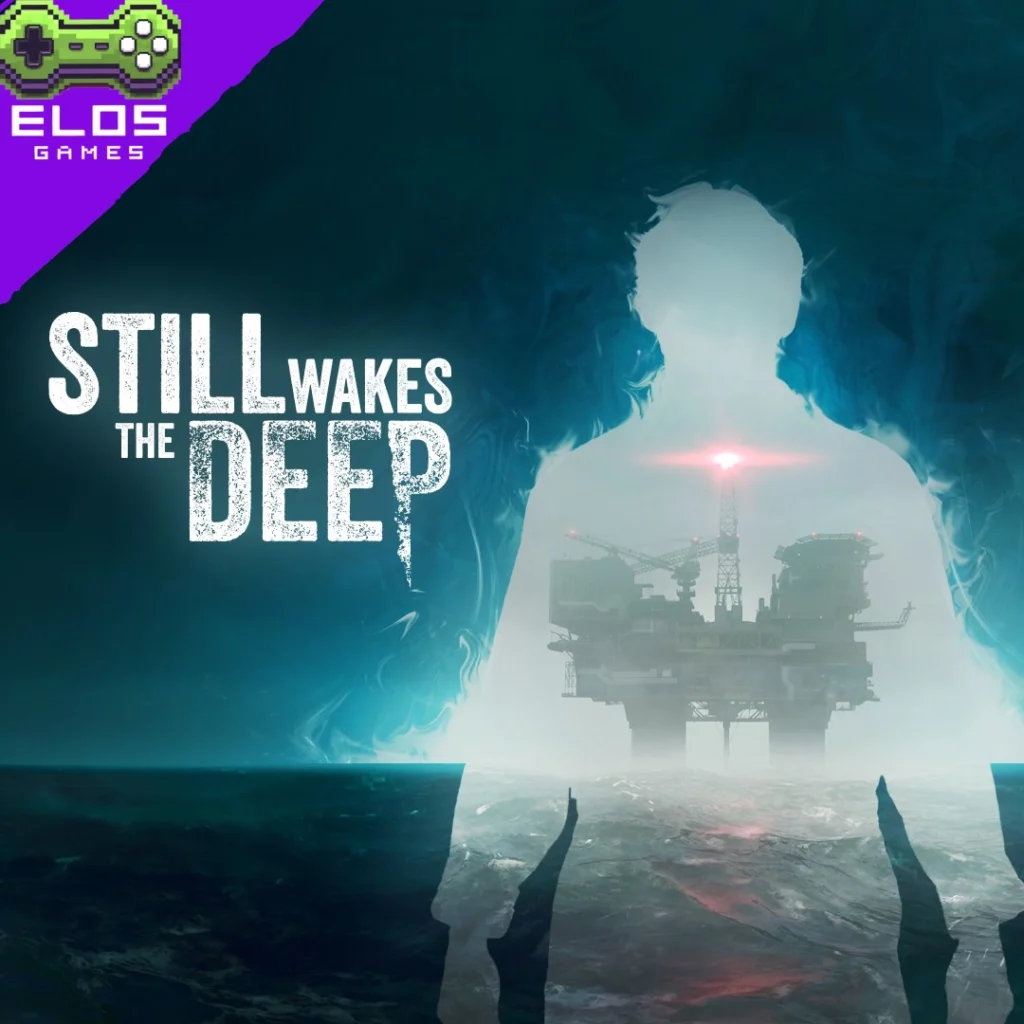 Silhueta humana com plataforma de petróleo ao fundo