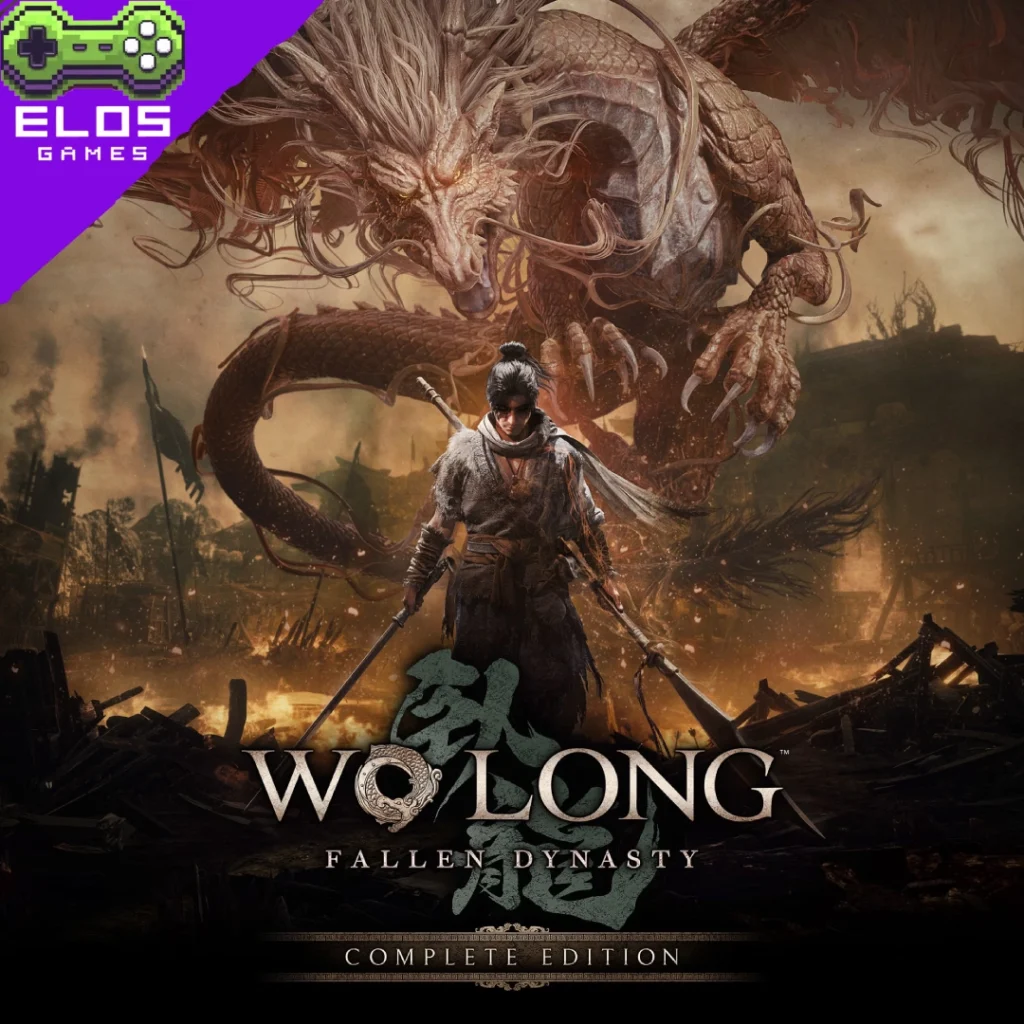 Guerreiro enfrenta dragão em cenário apocalíptico