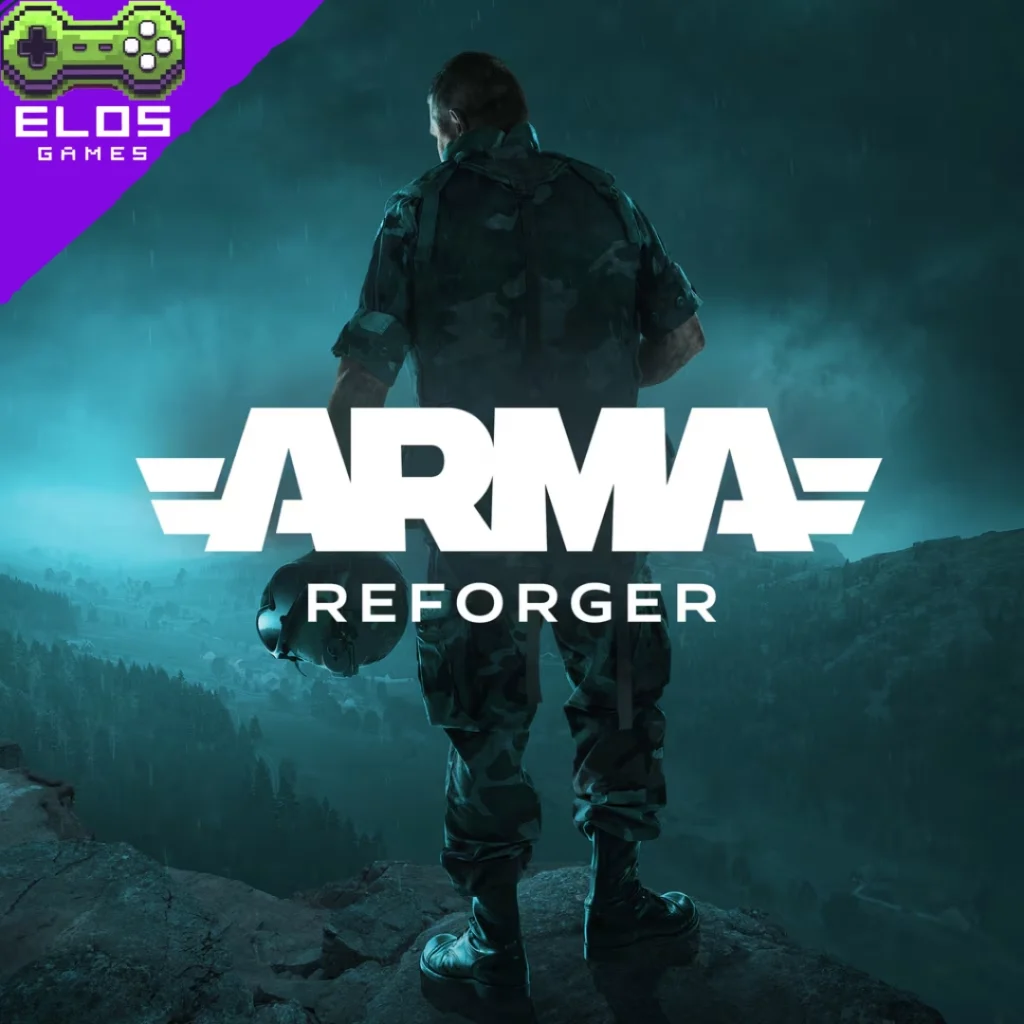 Soldado observa vale em ARMA Reforger