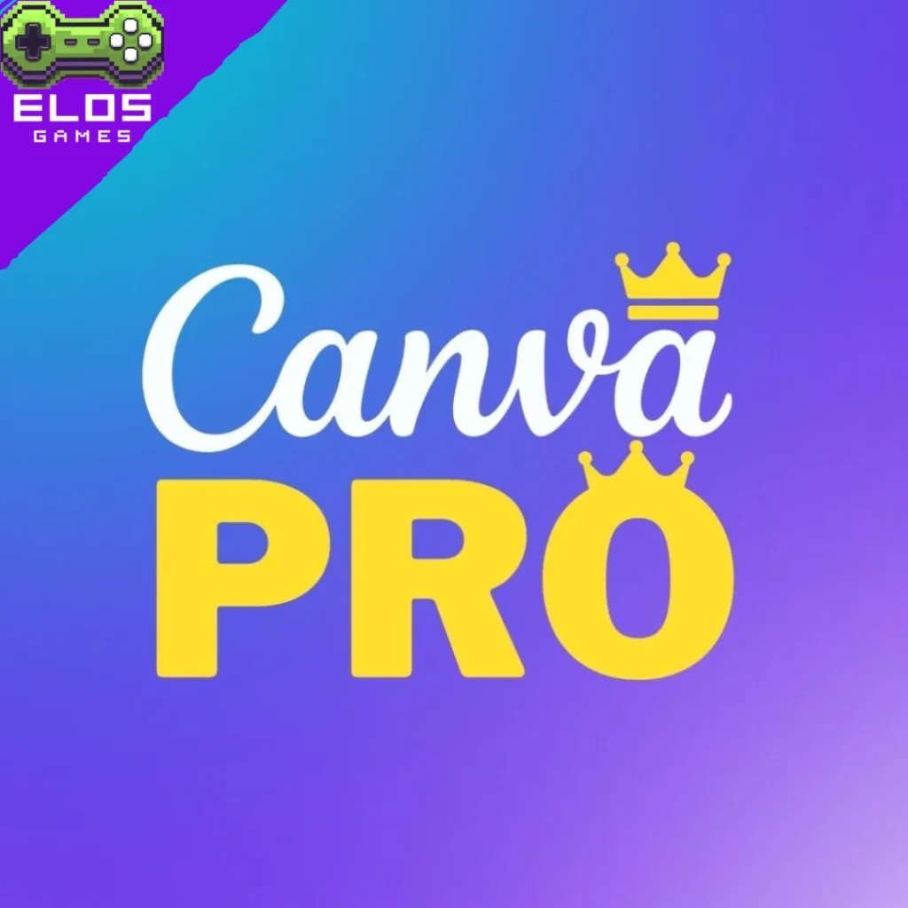 Arte promocional Canva Pro com logo Elos Games