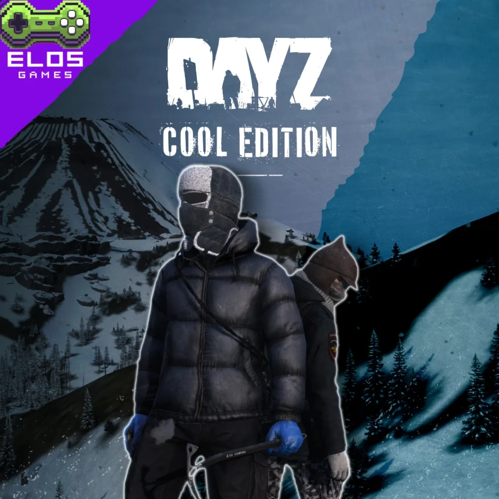 Personagens de DayZ em cenário nevado montanhoso