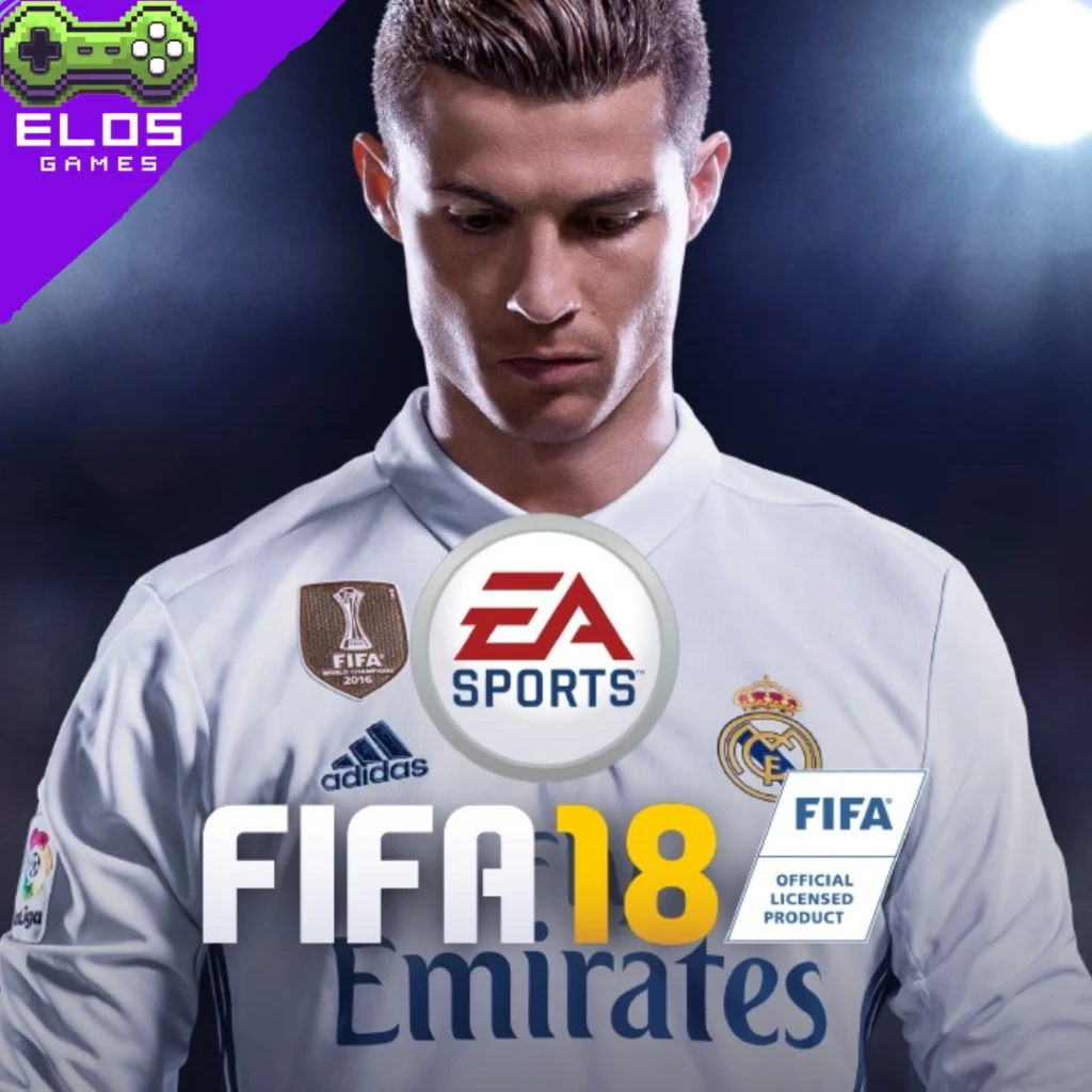 Jogador de futebol com camisa branca FIFA 18