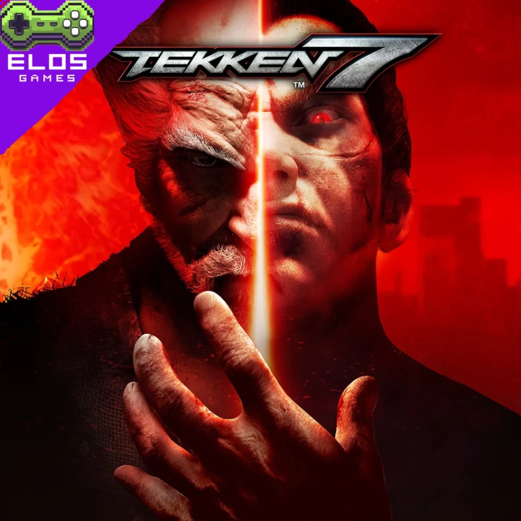 Capa de Tekken 7 com rostos divididos