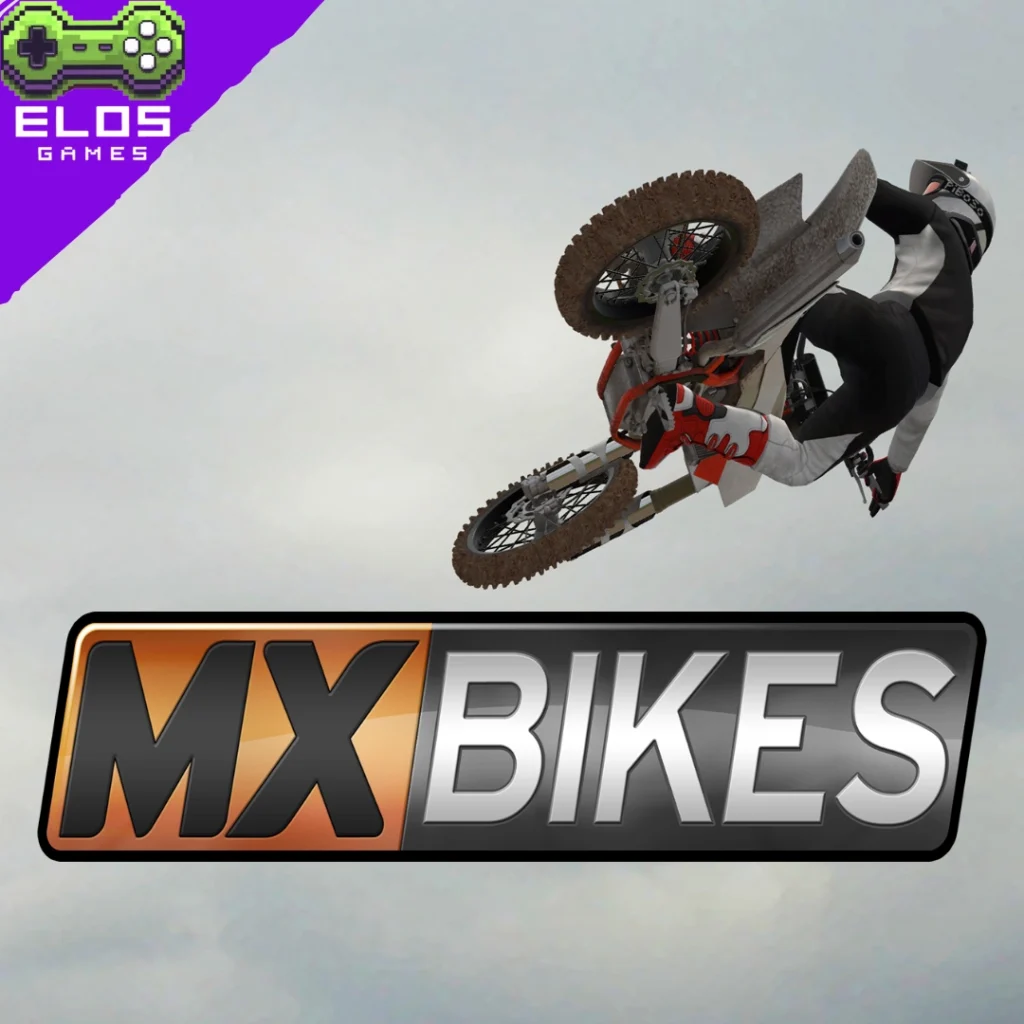 Piloto de motocross fazendo manobra no ar