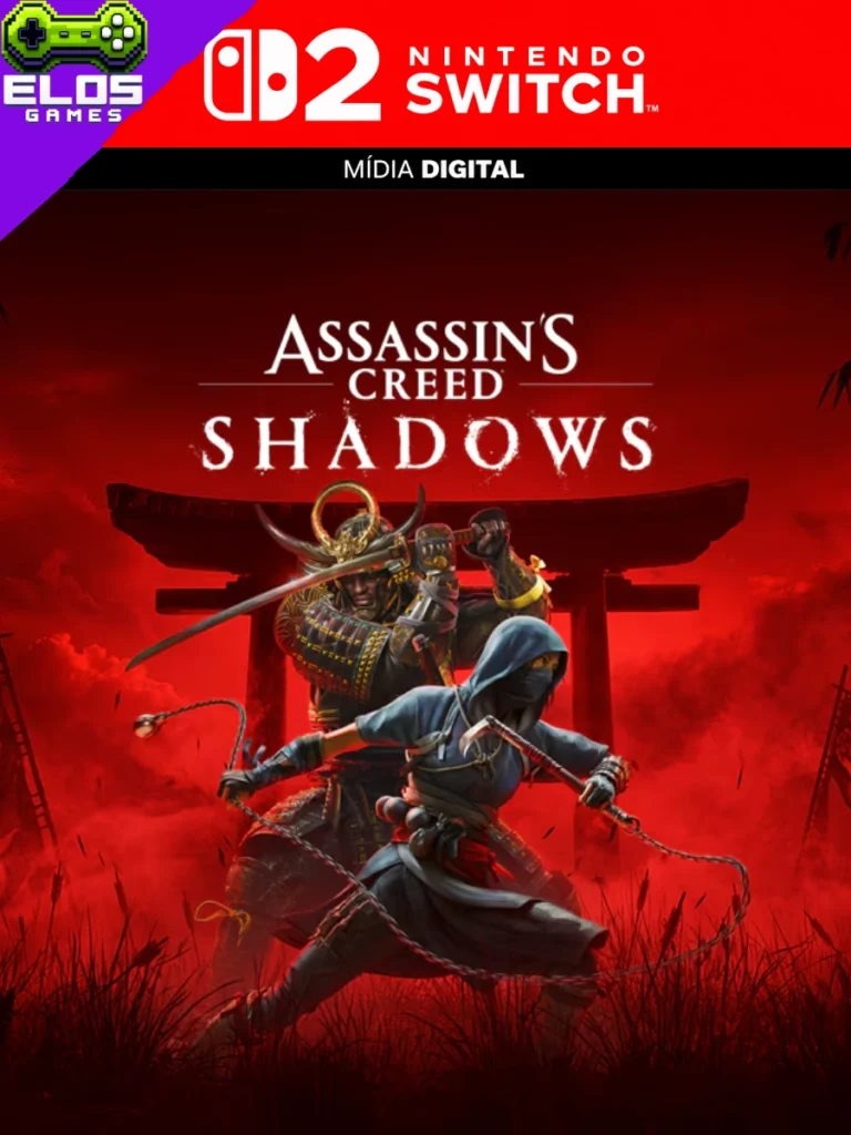 Assassin’s Creed Shadows Nintendo Switch 2 com Naoe e Yasuke