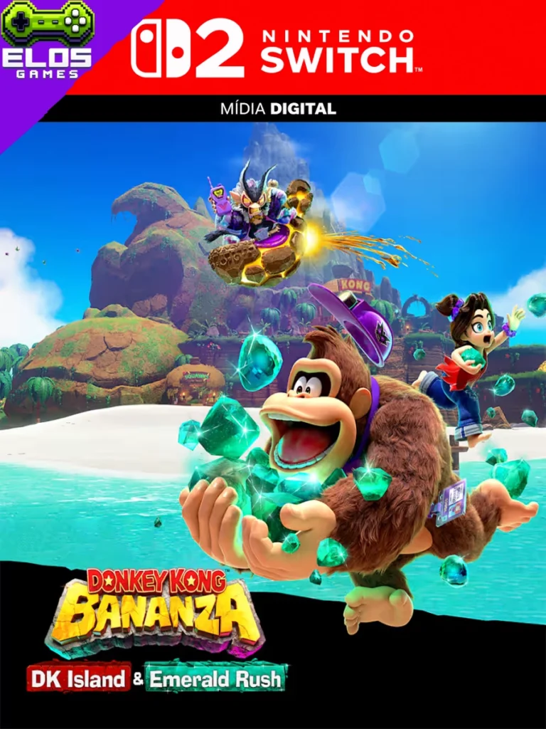 Donkey Kong Bananza com DK Island e Emerald Rush