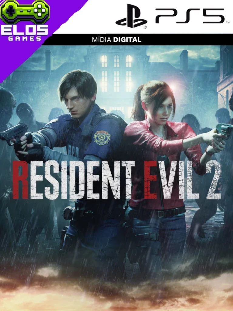Resident Evil 2 Remake com Leon e Claire em Raccoon City